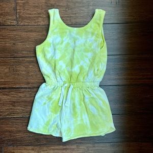 Tie-Dye Chartreuse Romper Size 7